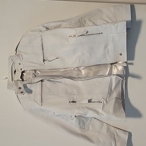 Women's White Leather jacket